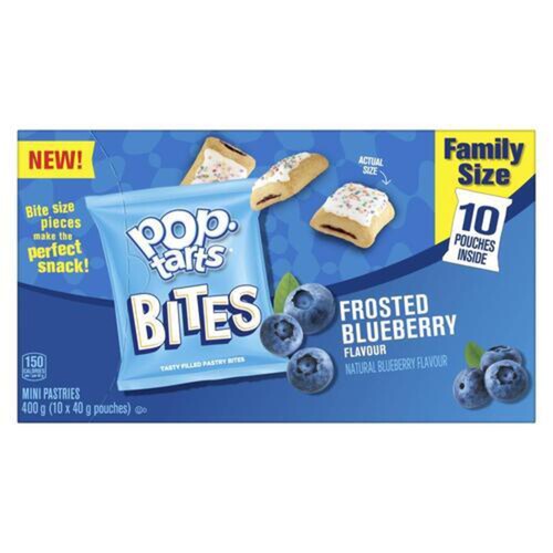 Kellogg's Pop Tart Bites Frosted Blueberry 10 Count 400 g