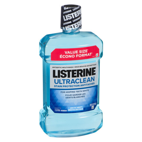 Listerine Mouthwash Ultraclean Stain Protection 1.5 L