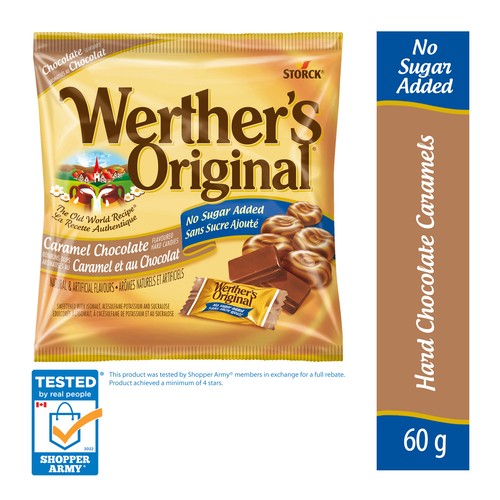 Werther's Original No Sugar Added Caramel Chocolate 60 g