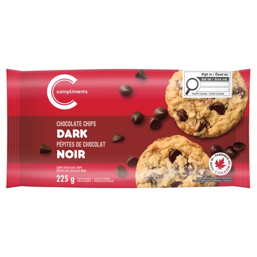 Compliments Chocolate Chips Dark 225 g