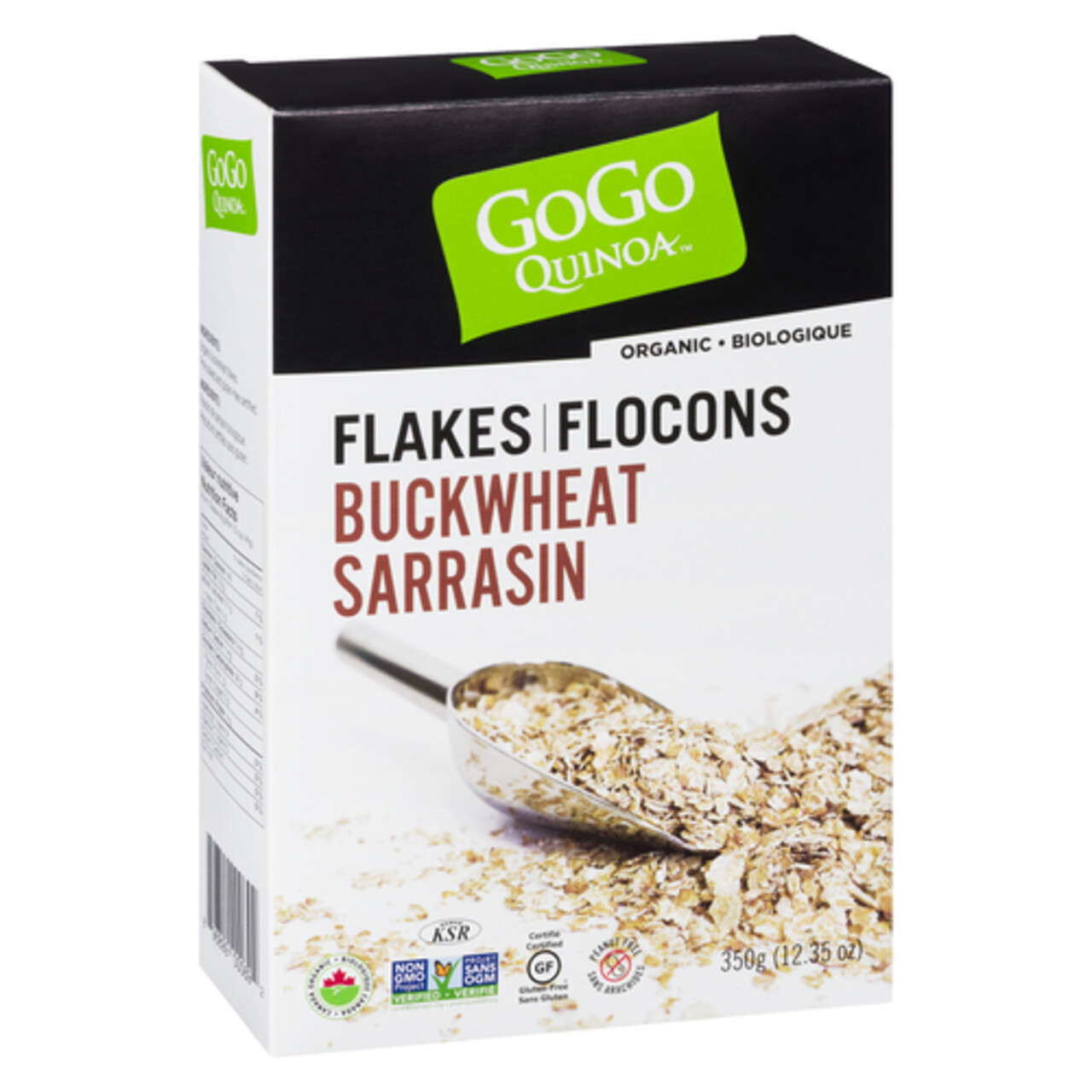 GoGo Quinoa GlutenFree Oatmeal Buckwheat Instant Flakes 350 g Voilà