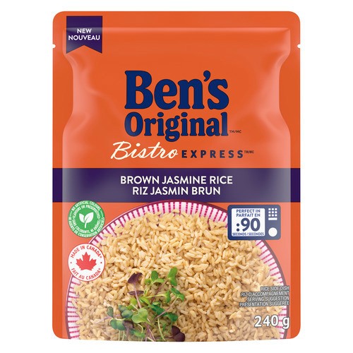 Ben's Original Bistro Express Rice Side Dish Brown Jasmine Rice 240 g