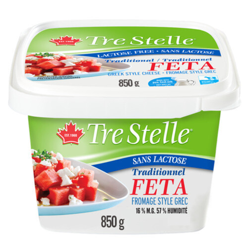 Tre Stelle Lactose-Free 16% Feta Cheese 850 g