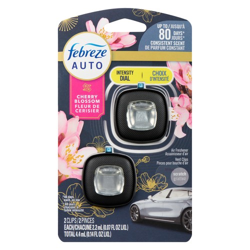 Febreze Auto Air Freshener Cherry Blossom 2 x 2.2 ml
