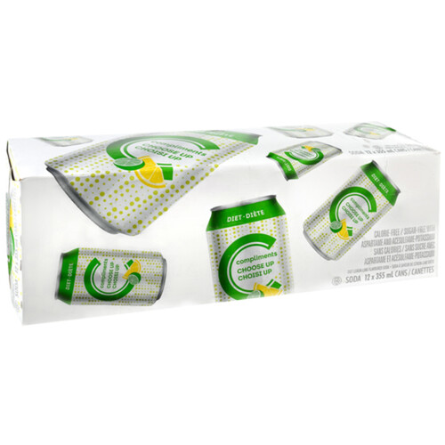 Compliments Diet Soft Drink Choose Up 12 x 355 ml (cans)