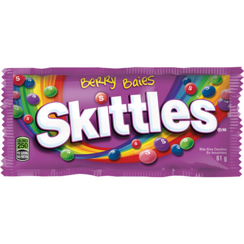 Skittles Wild Berry Chewy Candy Full Size Bag 61 g