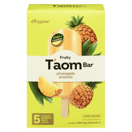 Binggrae T'aom Ice Bars Pineapple 5 x 75 ml 