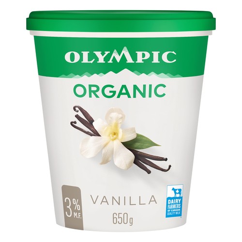 Olympic Organic 3% Yogurt Vanilla 650 g
