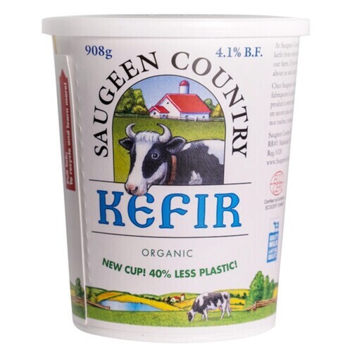 Saugeen Country Organic 4.1% Whole Milk Kefir Plain 908 g