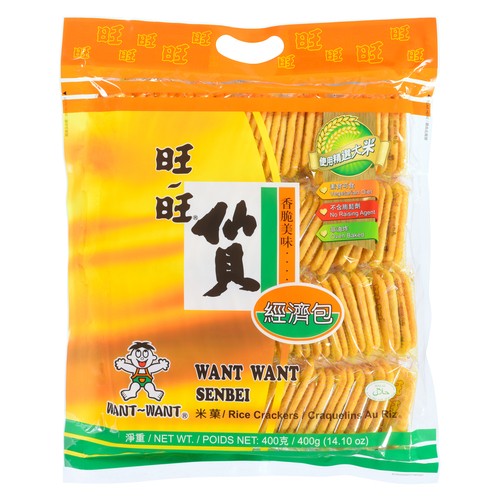 Want Want Rice Crackers Senbei 400 g