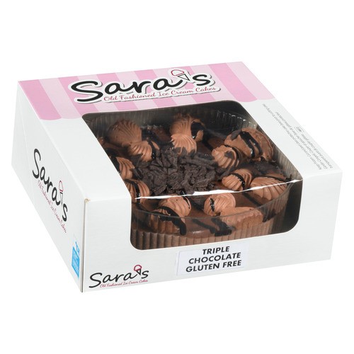 Sara's Gluten-Free Frozen Ice Cream Cake Triple Chocolate 1.4 L