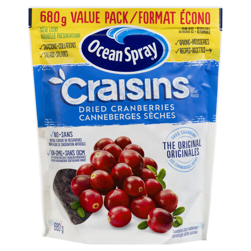 Ocean Spray Craisins Sweet Cranberries 680 g