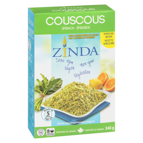 Zinda Couscous Spinach 340 g