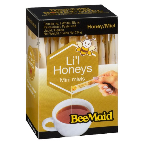 BeeMaid Lil Liquid Packet Honey White Pasteurized 224 g