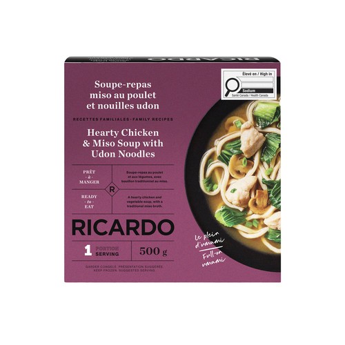 RICARDO Frozen Soup Hearty Chicken And Miso With Udon Noodles 500 g