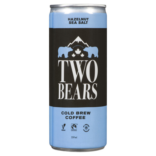 Two Bears Coffee Cold Brew Hazelnut Sea Salt 250 ml (can)