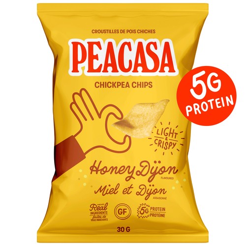 Peacasa Chickpea Chips Honey Dijon 30 g