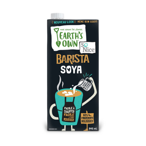 Earth's Own Soy Barista Original Plant-Based Dairy-Free 946 ml