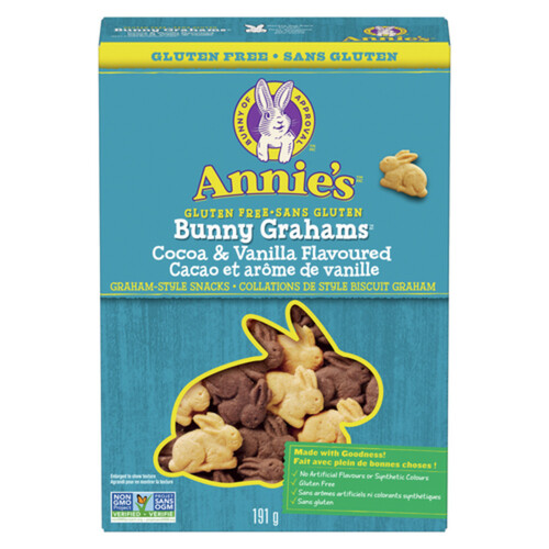 Annie's Gluten-Free Bunny Grahams Style Cocoa & Vanilla 191 g