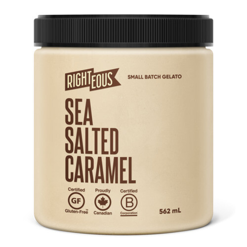 RIghteous Gelato Gluten-Free Gelato Sea Salted Caramel 562 ml
