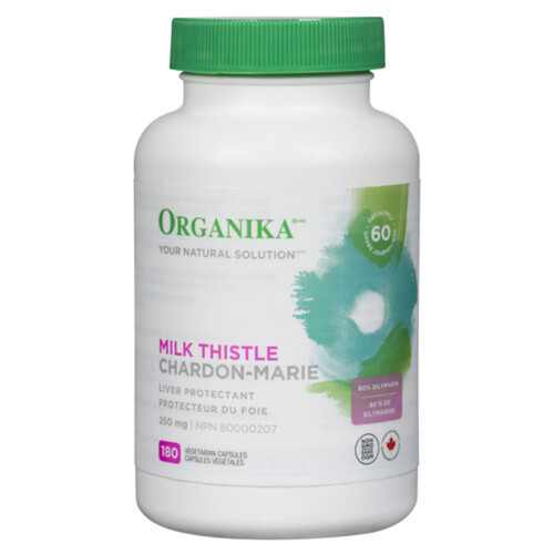 Organika Milk Thistle 180 Vegetarian Capsules