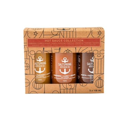 Salt Spring Kitchen Ltd Collection Hot Sauce 3 x 118 ml