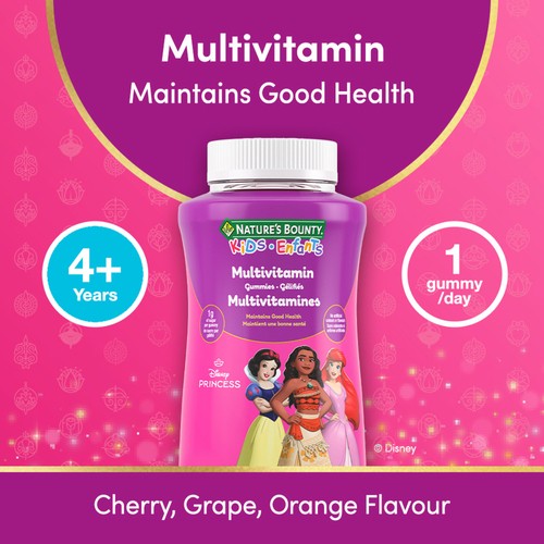 Nature's Bounty Kids Multivitamin Disney Princess 150 Count