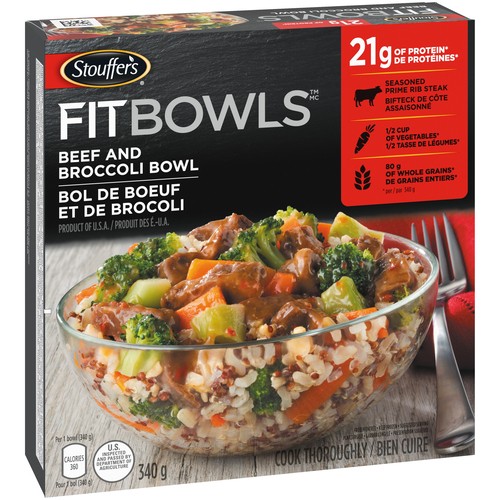 Stouffer's Fit Frozen Bowl Beef With Broccoli 340 g