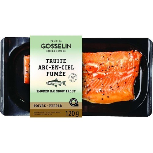 Gosselin Smokehouse Smoked Fillets Trout Pepper 120 g