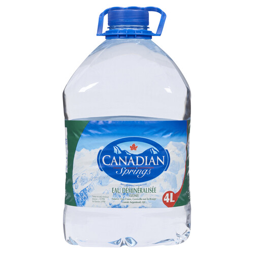 Canadian Springs Distilled Water 4 L Voilà Online Groceries & Offers