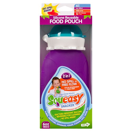 Squeasy Gear Snacker Baby Bottle 6 Ounce Assorted 1 Pack