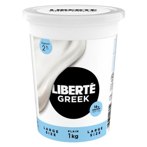 Liberté Greek 2% Yogurt Plain High Protein 1 kg