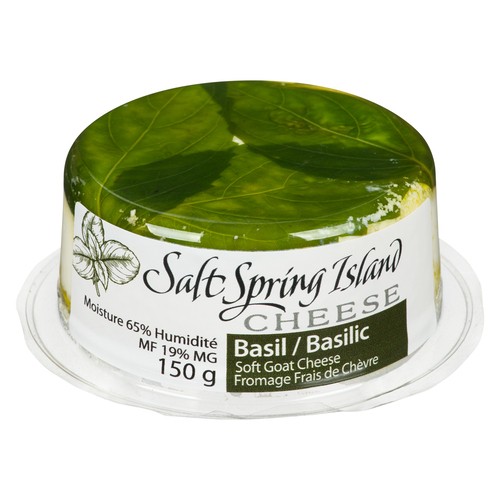 Salt Spring Island Cheese Goat Basil 150 g