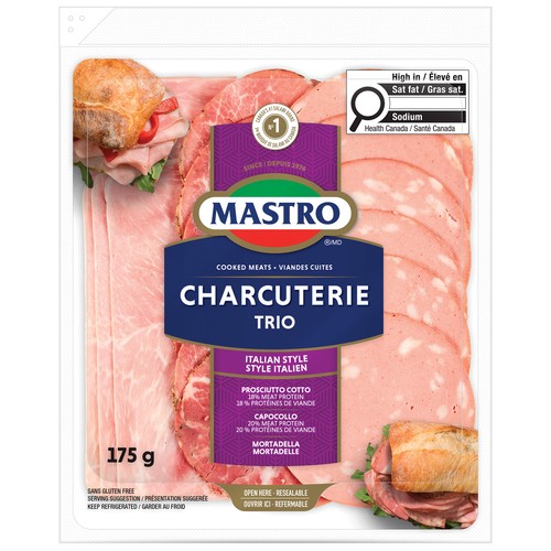 Mastro Italian Style Charcuterie Meat Trio 175 g