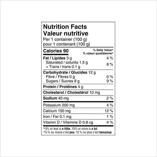 Activia 2.2% Yogurt With Probiotics Vanilla 8 x 100 g