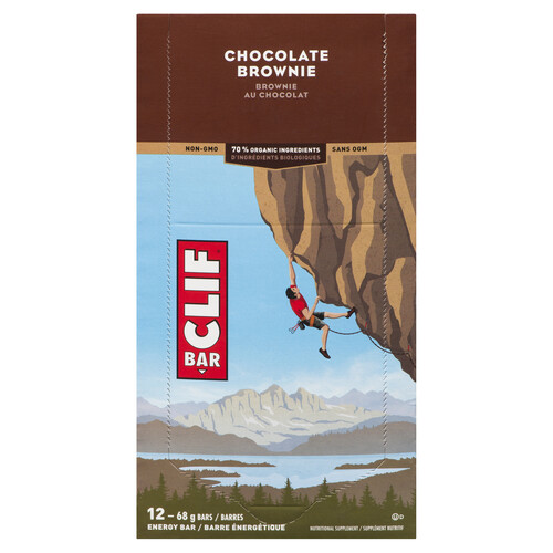 Clif Energy Bar Chocolate Brownie 12 x 68 g