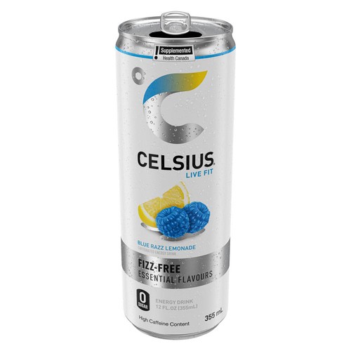 Celsius Fizz-Free Energy Drink Blue Razz Lemonade 355 ml (can)