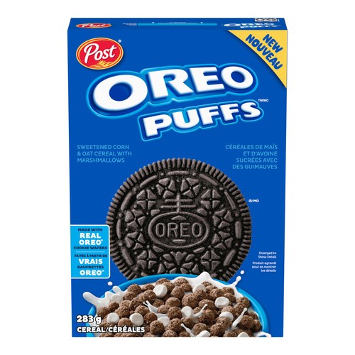 Post Oreo Puffs Cereal 283 g