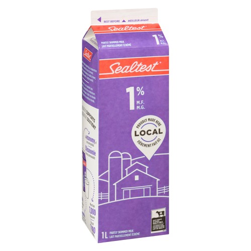 Sealtest 1% Milk Partly Skimmed  1 L