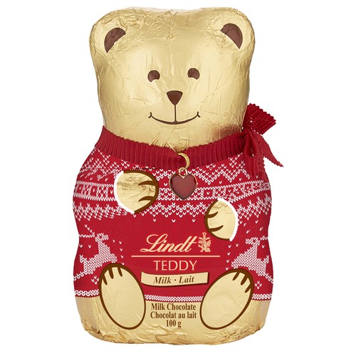 Lindt Christmas Milk Chocolate Teddy Sweater 100 g
