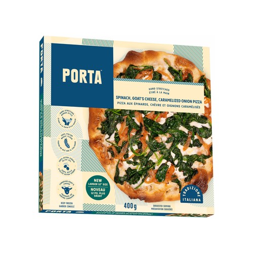 Porta Frozen Pizza Spinach & Goat Cheese 400 g