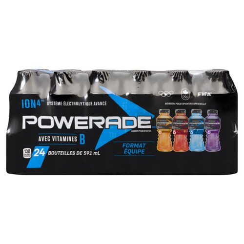 Powerade Sport Drink Team Pack 24 x 591 ml (bottles)