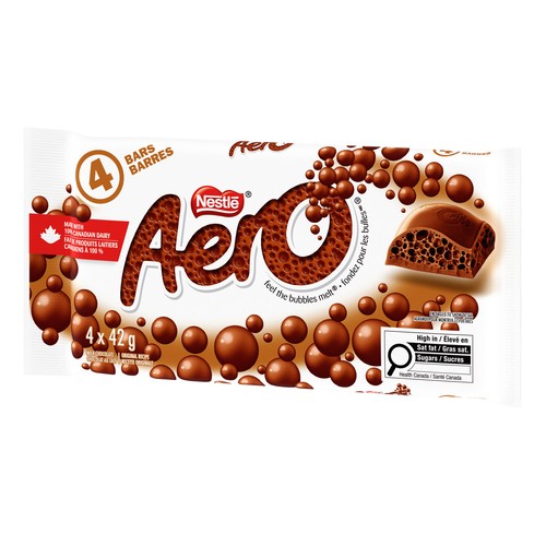 Nestlé Aero Milk Chocolate Bar 4 x 42 g