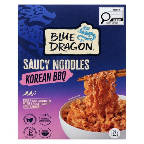 Blue Dragon Saucy Noodles Korean BBQ 122 g