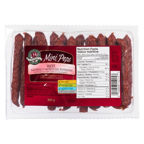 Grimm's Fine Foods Dry Mini Pepperoni Hot 300 g