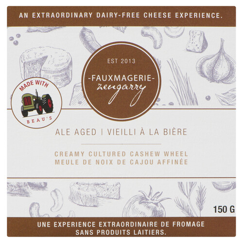 Fauxmagerie Zengarry Dairy Free Ale Aged Cheese 150 g