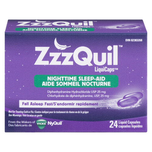 Vicks ZzzQuil Nighttime Sleep-Aid 24 Liquid Capsules