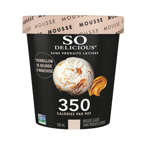 So Delicious Dairy-Free Frozen Mousse Peanut Butter Swirl 500 ml