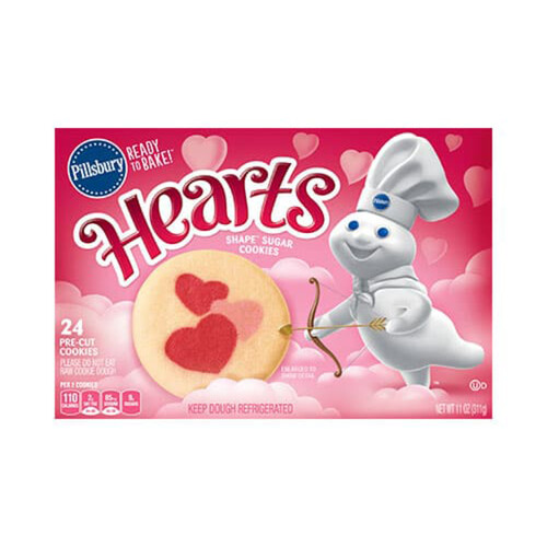 Voila Online Grocery Delivery Pillsbury Ready To Bake Heart Cutout Sugar Cookie 206 G