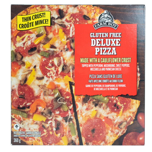 Farm Boy Frozen Gluten-Free Pizza Cauliflower Crust Deluxe 360 g